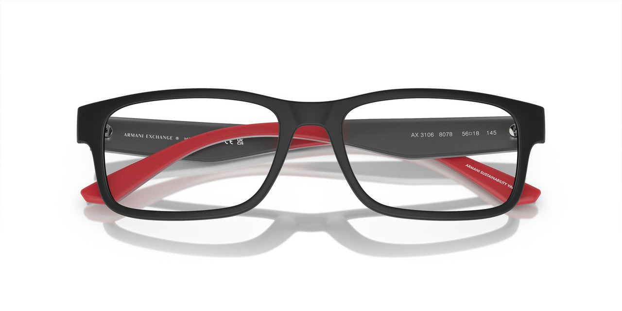 Anteojos Ópticos Armani Exchange 0AX3106 Negro
