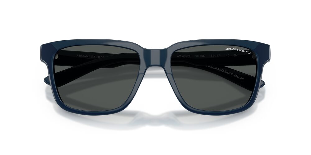 Anteojos De Sol Armani Exchange AX4026S Shiny Navy Blue Smoke