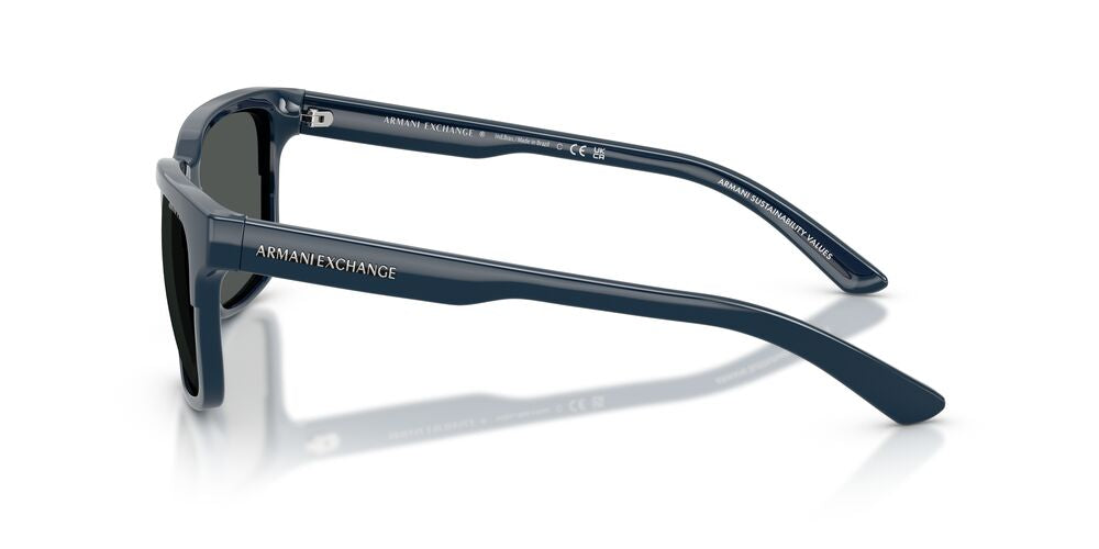 Anteojos De Sol Armani Exchange AX4026S Shiny Navy Blue Smoke