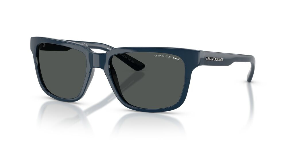 Anteojos De Sol Armani Exchange AX4026S Shiny Navy Blue Smoke