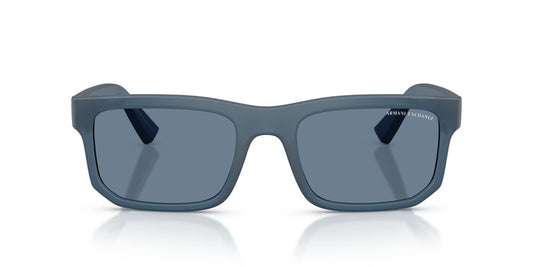 Anteojos De Sol Armani Exchange AX4165S Matte Frosted Blue Dark Blue Polar