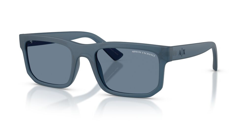 Anteojos De Sol Armani Exchange AX4165S Matte Frosted Blue Dark Blue Polar