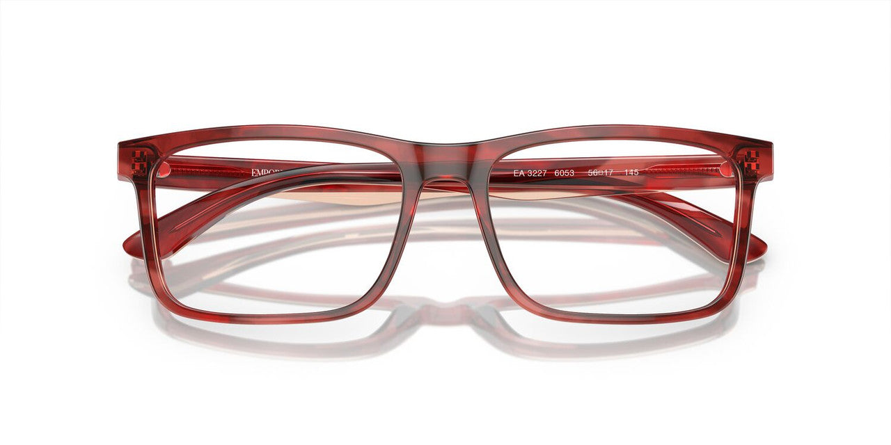 Anteojos Ópticos Emporio Armani EA3227 Burdeo