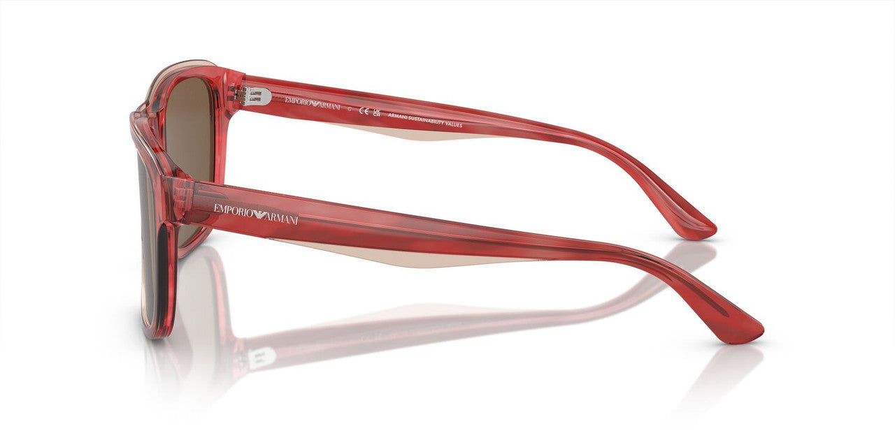 Anteojos De Sol Emporio Armani 0EA4208 Burdeo/Café