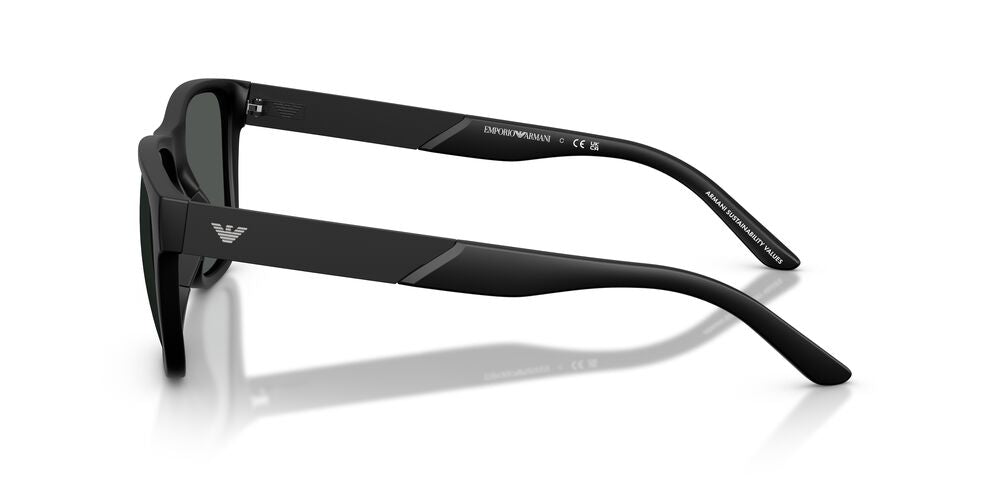 Anteojos De Sol Emporio Armani EA4243 Matte Black Dark Grey Gris/Negro