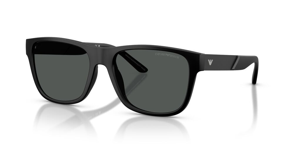 Anteojos De Sol Emporio Armani EA4243 Matte Black Dark Grey Gris/Negro