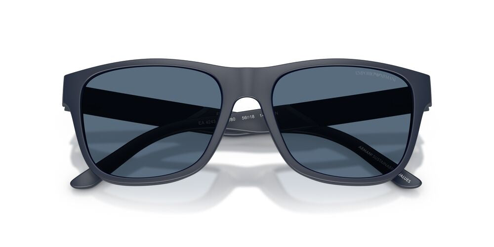 Anteojos De Sol Emporio Armani EA4243 Matte Blue Dark Blue Azul/Azul