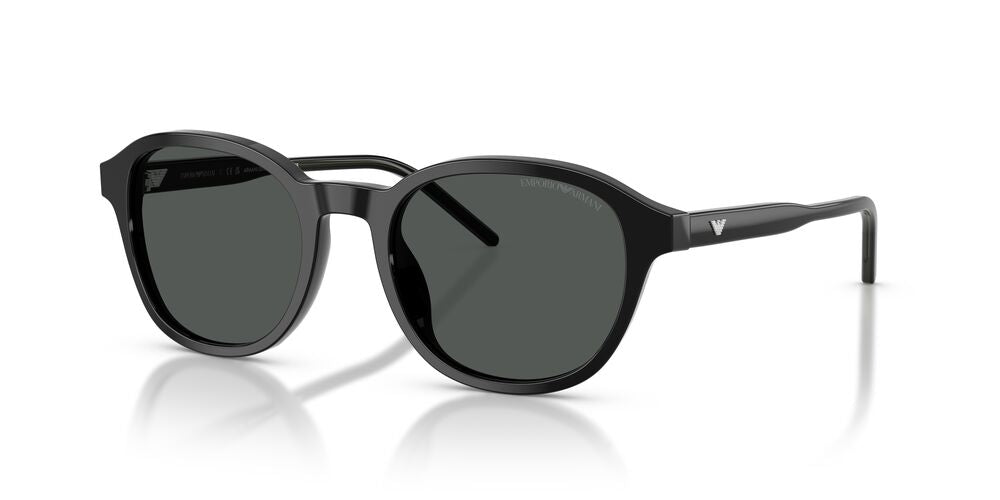 Anteojos De Sol Emporio Armani EA4247U Shiny Black Dark Grey Gris/Negro