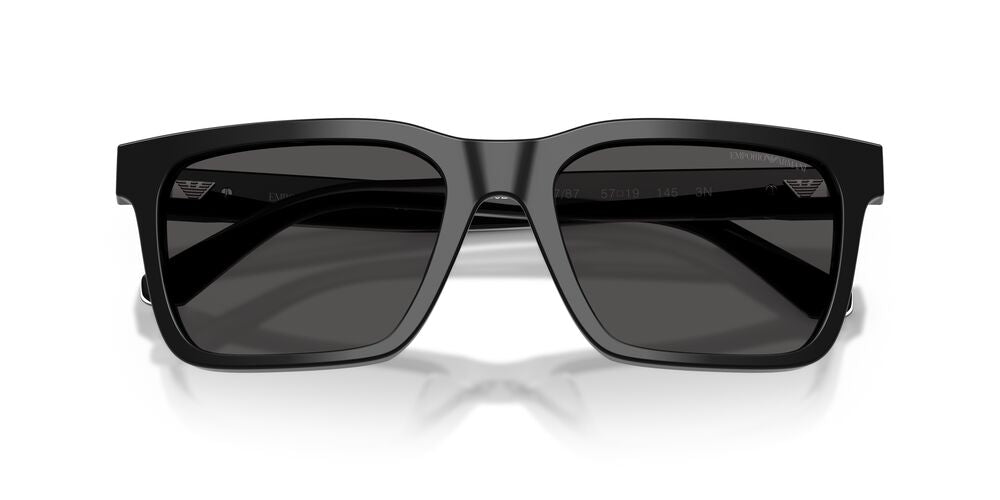 Anteojos De Sol Emporio Armani EA4262U Shiny Black Dark Grey Gris/Negro