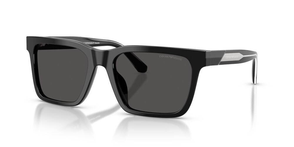 Anteojos De Sol Emporio Armani EA4262U Shiny Black Dark Grey Gris/Negro