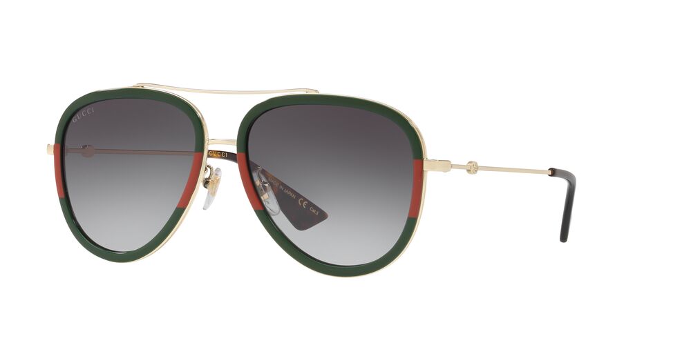 Anteojos De Sol Gucci 0GC000995 Gg0062S Verde/Dorado