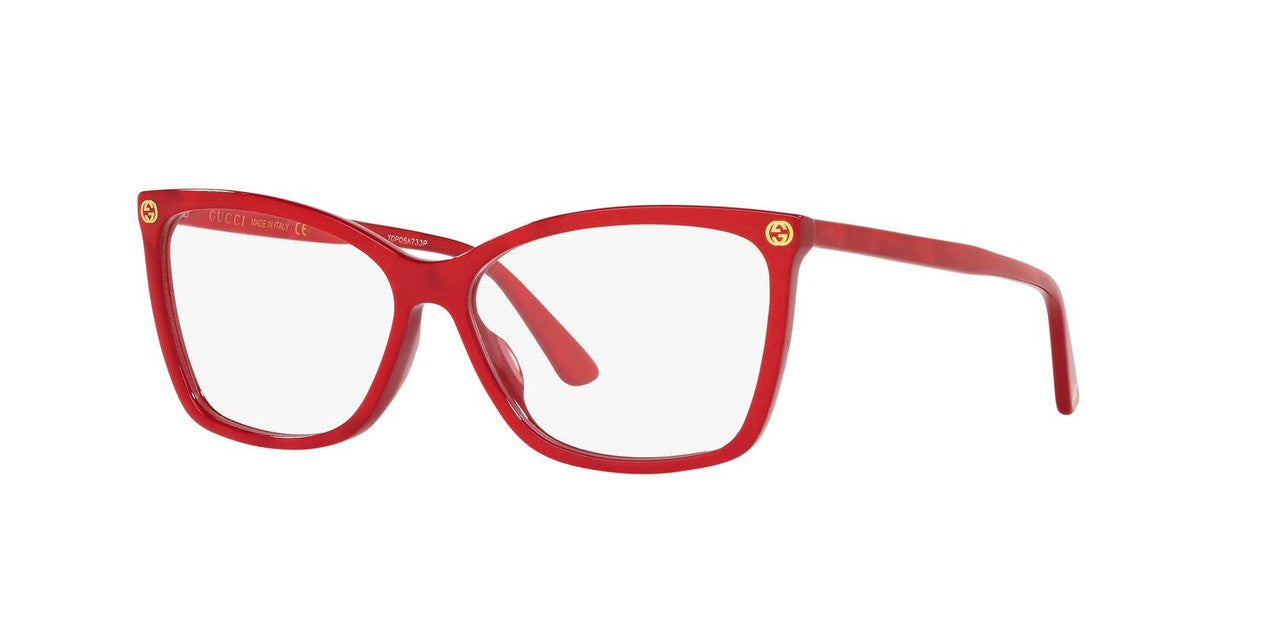 Anteojos Ópticos Gucci 0GC001018 Gg0025O Rojo