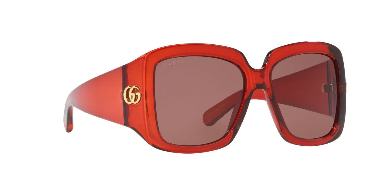 Anteojos De Sol Gucci 0GC002115 Gg1402S Rojo/Café