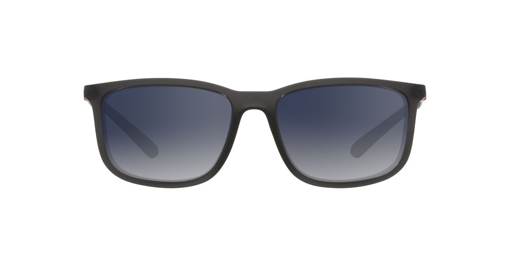 Anteojos De Sol Jean Monnier J84170 Matte Transl Dark Grey Light Grey Gradient Blue Mirror Silver