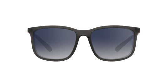 Anteojos De Sol Jean Monnier J84170 Matte Transl Dark Grey Light Grey Gradient Blue Mirror Silver