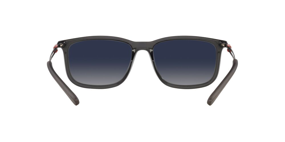 Anteojos De Sol Jean Monnier J84170 Matte Transl Dark Grey Light Grey Gradient Blue Mirror Silver