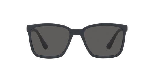 Anteojos De Sol Jean Monnier J84171 Matte Blue Full Dark Grey Gris/Azul