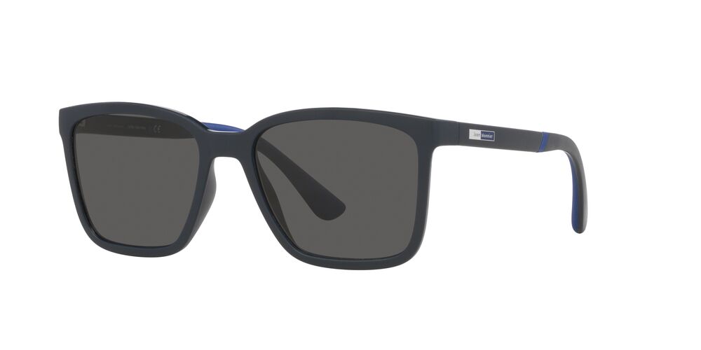 Anteojos De Sol Jean Monnier J84171 Matte Blue Full Dark Grey Gris/Azul