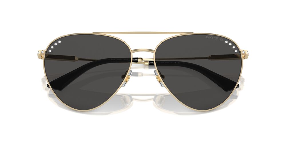 Anteojos De Sol Jimmy Choo 0JC4002B Gris/Dorado
