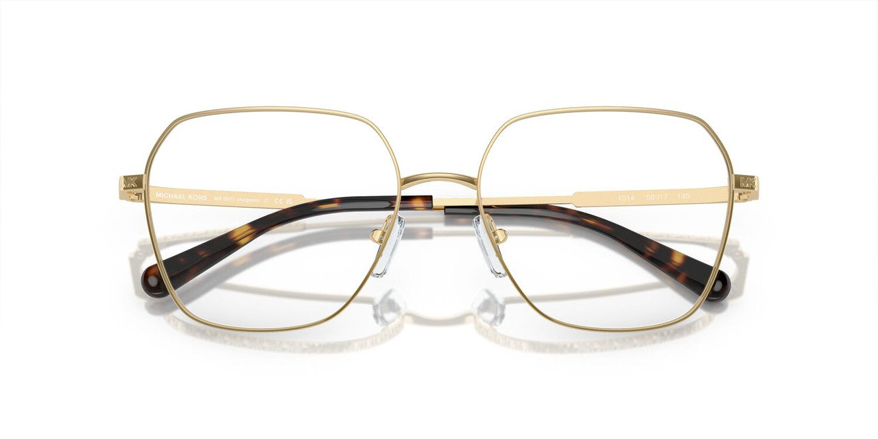 Anteojos Ópticos Michael Kors 0MK3071 Avignon Dorado