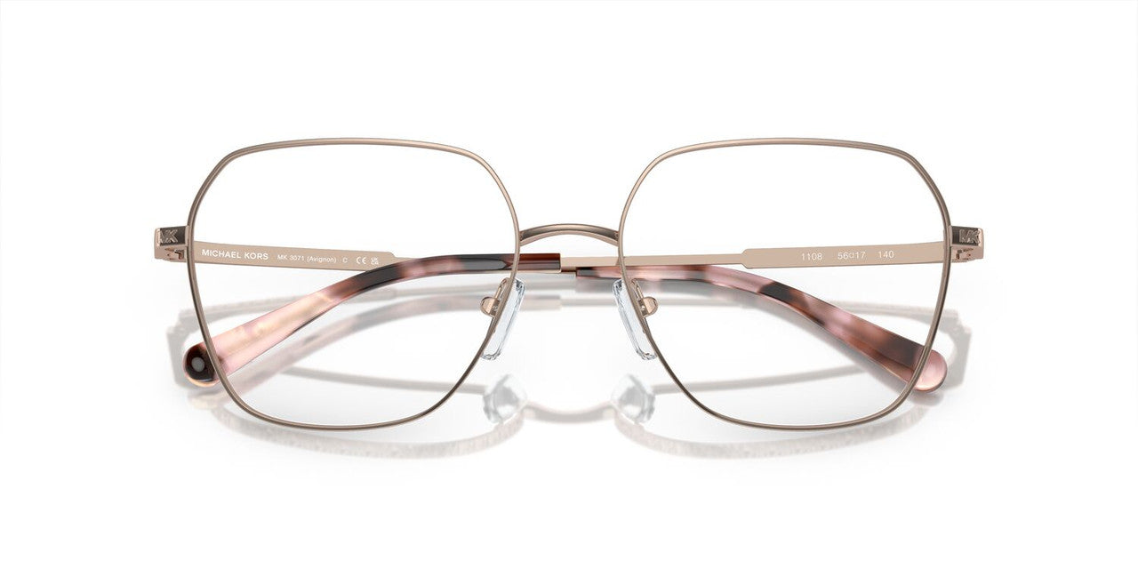 Anteojos Ópticos Michael Kors 0MK3071 Avignon Dorado
