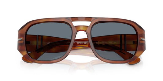 Anteojos De Sol Persol PO3373S Vincent Terra Di Siena Light Blue Celeste/Café