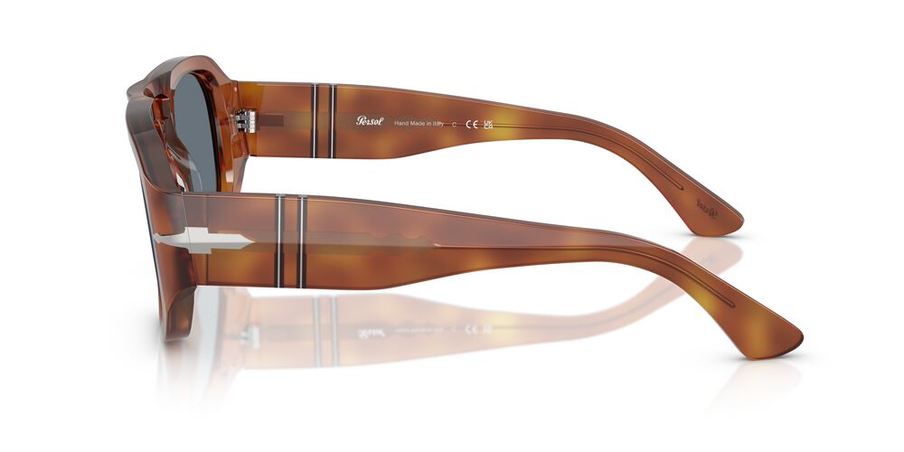 Anteojos De Sol Persol PO3373S Vincent Terra Di Siena Light Blue Celeste/Café