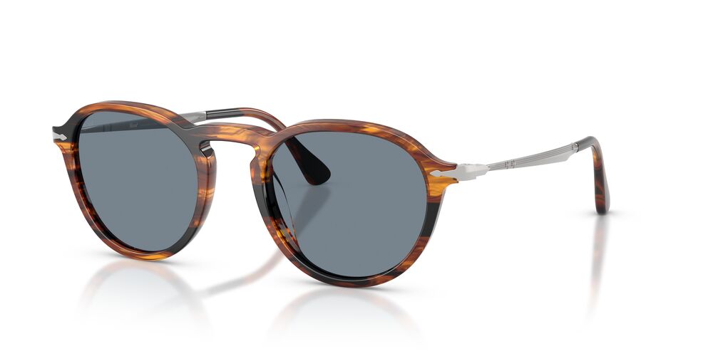Anteojos De Sol Persol PO3383S Striped Black And Brown Light Blue