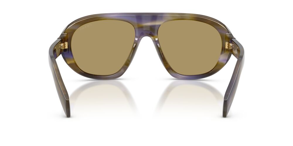 Anteojos De Sol Prada PR C05S Striped Laguna Green Olive