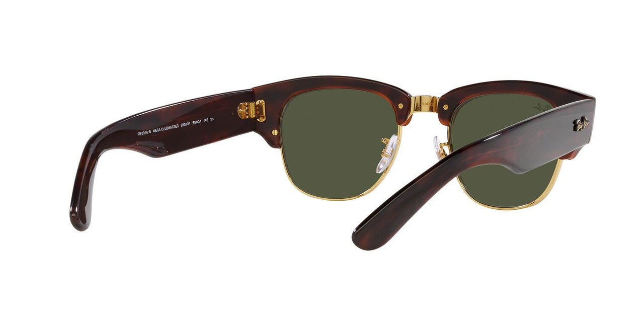Anteojos De Sol Ray-Ban 0RB0316S Mega Clubmaster Havana/Verde