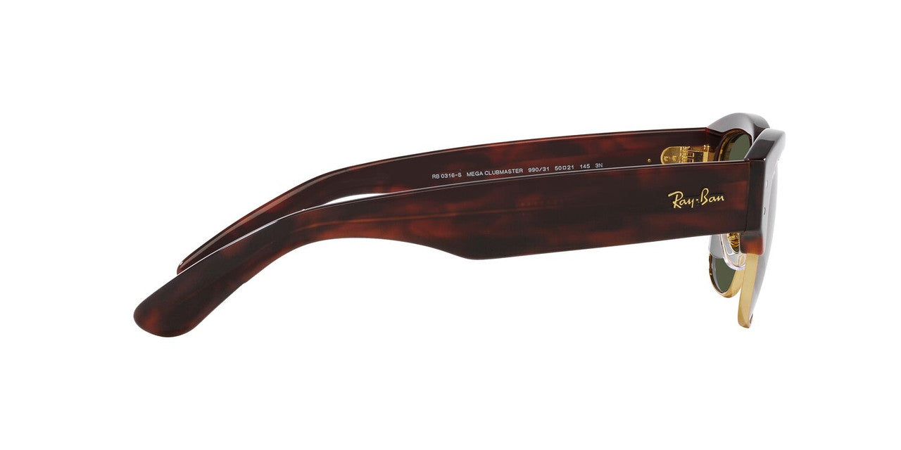 Anteojos De Sol Ray-Ban 0RB0316S Mega Clubmaster Havana/Verde