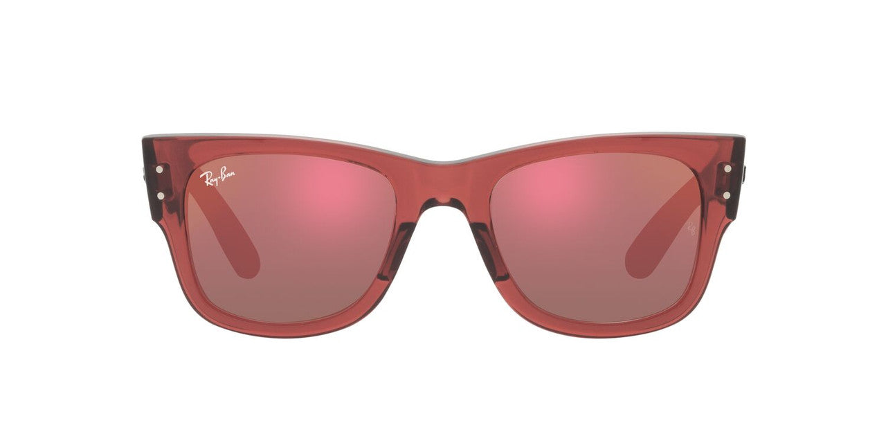 Anteojos De Sol Ray-Ban 0RB0840S Mega Wayfarer Rosa/Café