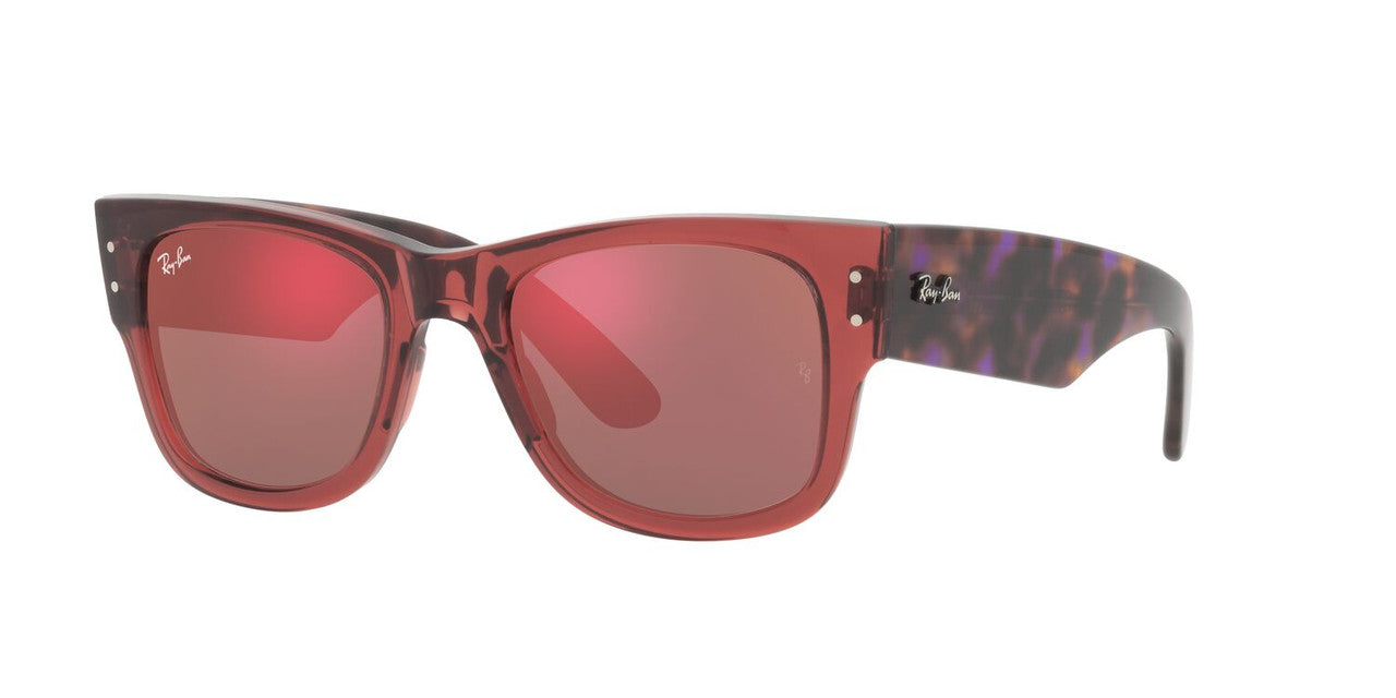 Anteojos De Sol Ray-Ban 0RB0840S Mega Wayfarer Rosa/Café