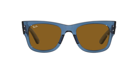Anteojos De Sol Ray-Ban 0RB0840S Mega Wayfarer Azul/Café