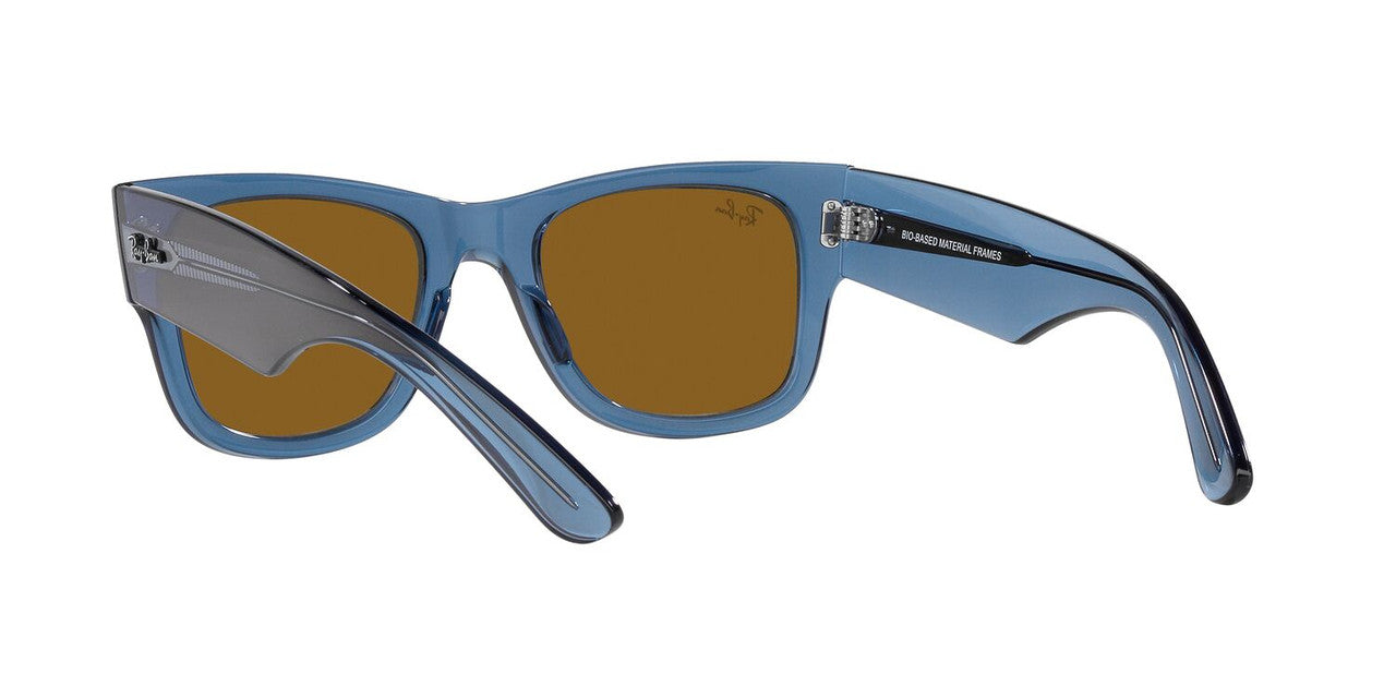 Anteojos De Sol Ray-Ban 0RB0840S Mega Wayfarer Azul/Café