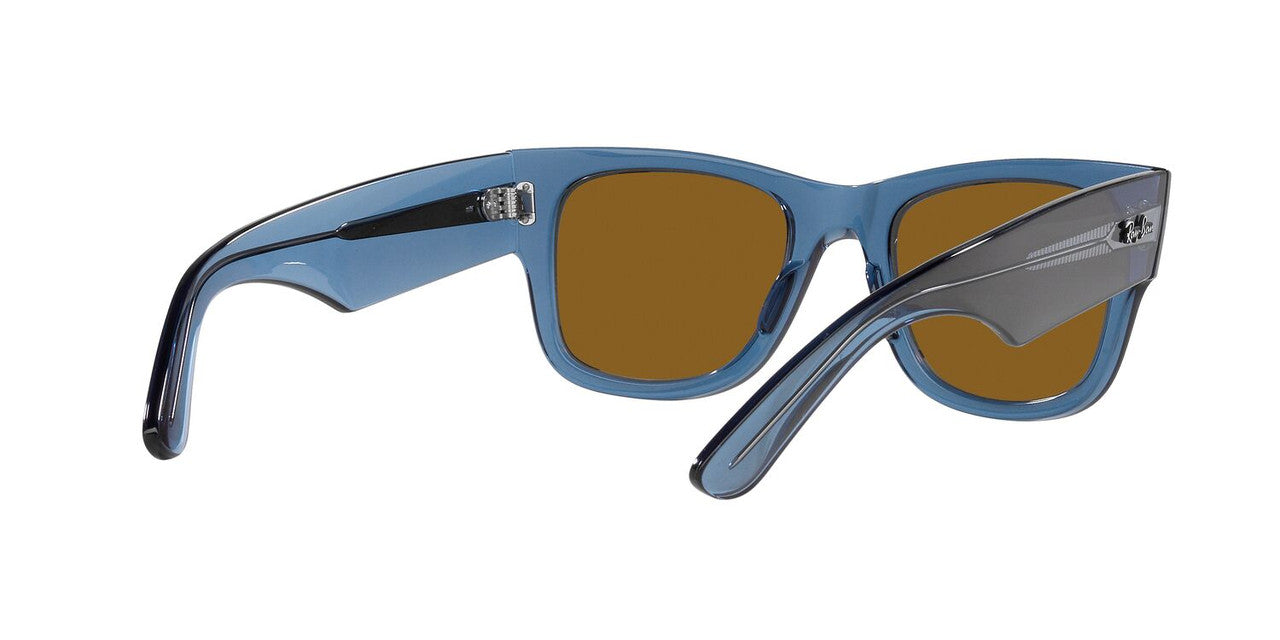 Anteojos De Sol Ray-Ban 0RB0840S Mega Wayfarer Azul/Café