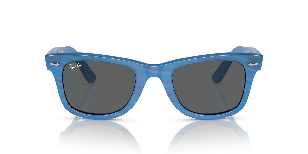 Anteojos De Sol Ray-Ban 0RB2140 Wayfarer Azul/Gris