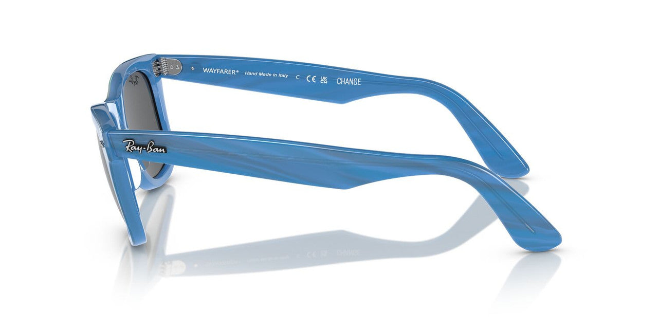 Anteojos De Sol Ray-Ban 0RB2140 Wayfarer Azul/Gris