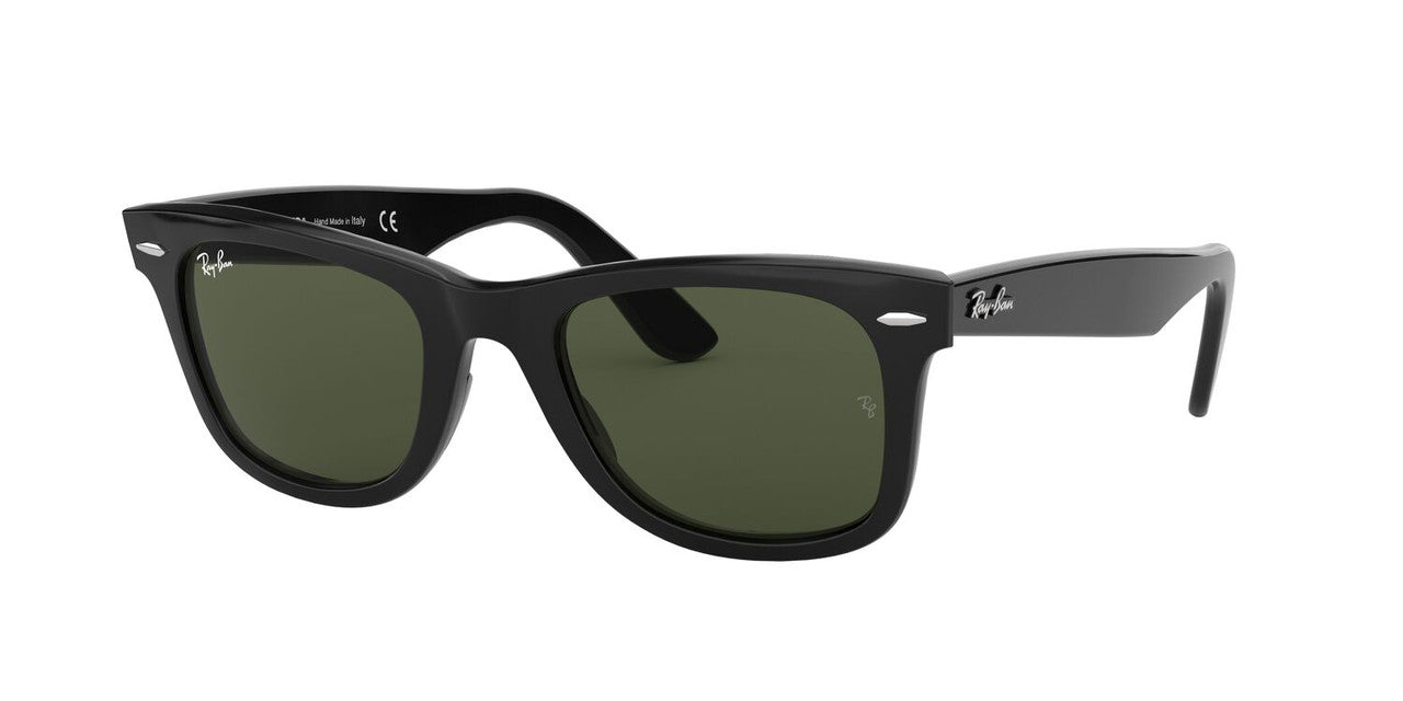 Anteojos De Sol Ray-Ban 0RB2140 Wayfarer Negro/Verde