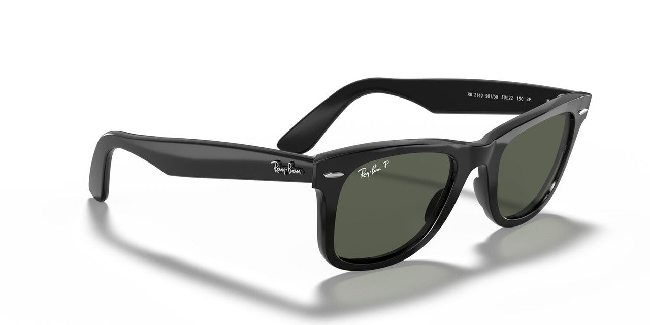 Anteojos De Sol Ray-Ban 0RB2140 Wayfarer Negro/Verde