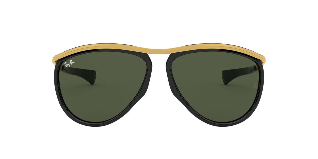 Anteojos De Sol Ray-Ban 0RB4330CH Olympian Aviator Negro/Verde