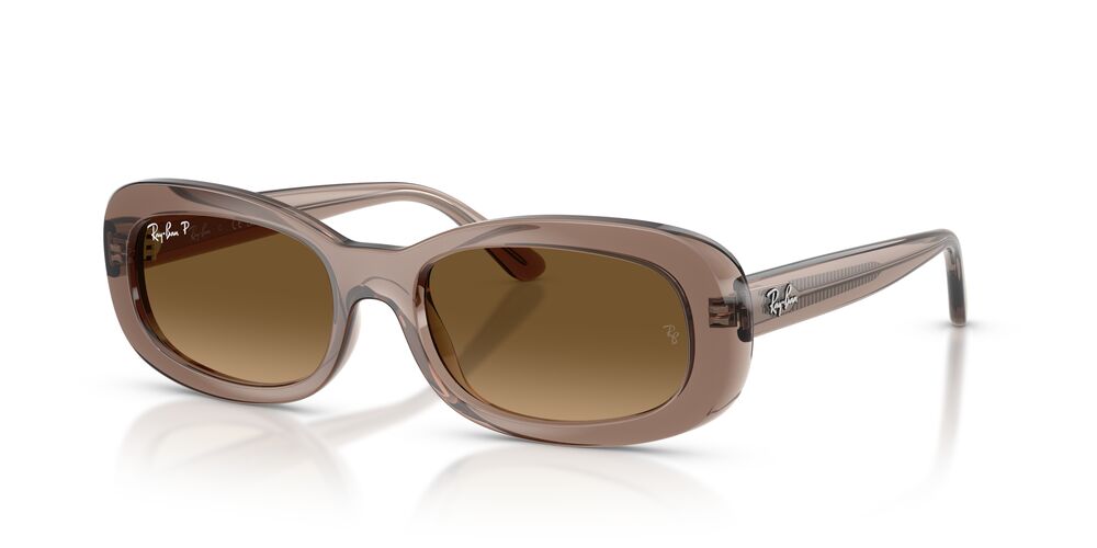 Anteojos De Sol Ray-Ban RB2221 Transparent Beige Gradient Brown Polar