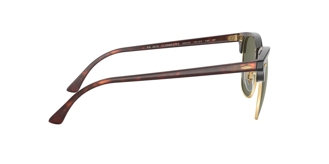 Anteojos De Sol Ray-Ban 0RB3016 Clubmaster Havana/Verde