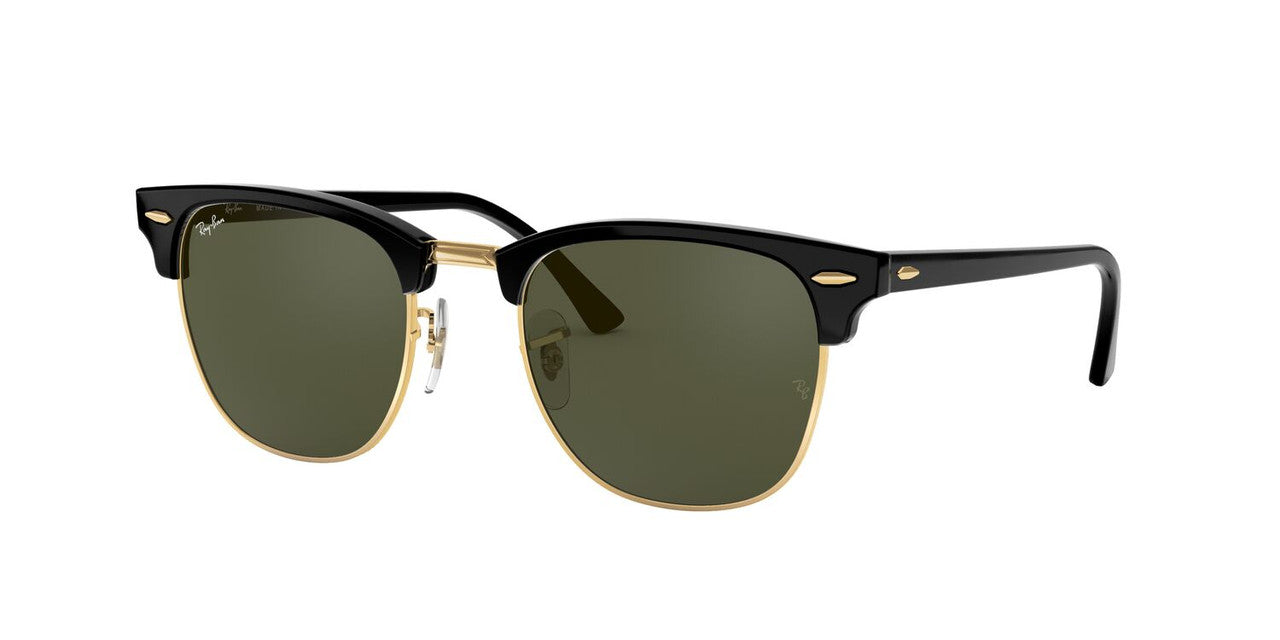 Anteojos De Sol Ray-Ban 0RB3016 Clubmaster Negro/Verde