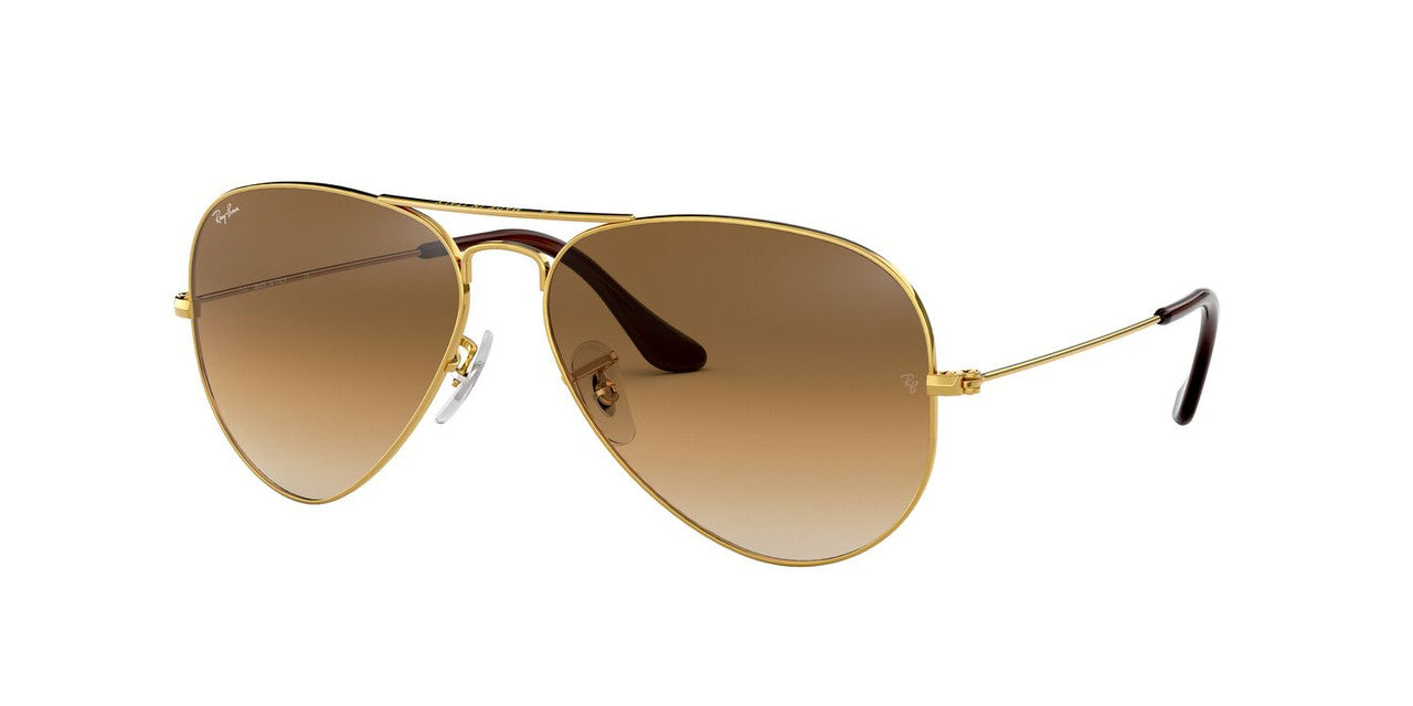 Anteojos De Sol Ray-Ban 0RB3025 Aviator Large Metal Dorado/Café