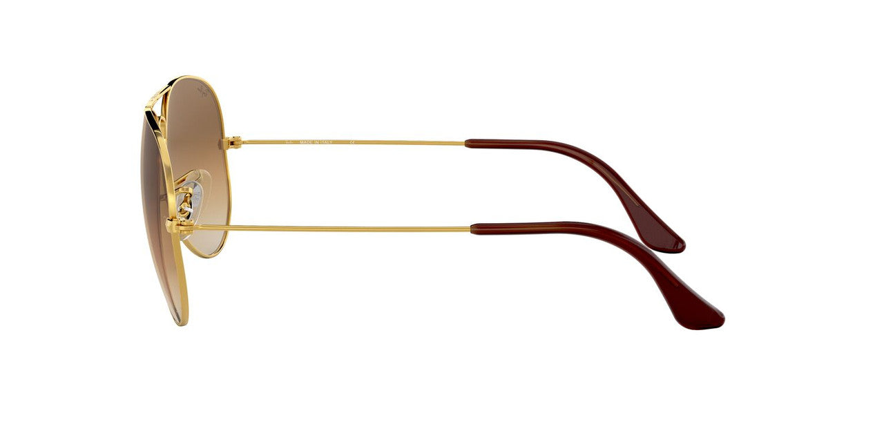 Anteojos De Sol Ray-Ban 0RB3025 Aviator Large Metal Dorado/Café