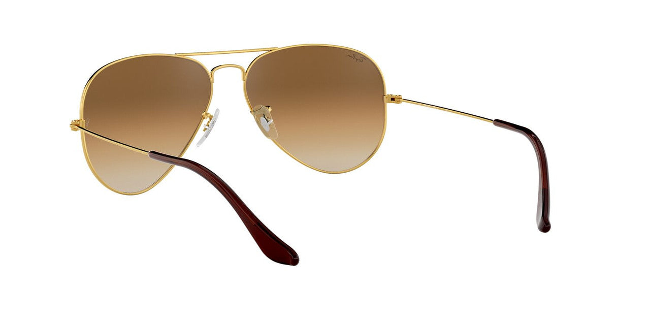 Anteojos De Sol Ray-Ban 0RB3025 Aviator Large Metal Dorado/Café