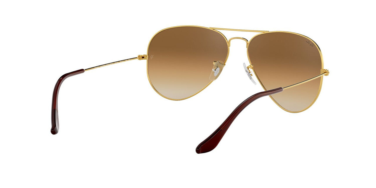 Anteojos De Sol Ray-Ban 0RB3025 Aviator Large Metal Dorado/Café