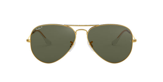 Anteojos De Sol Ray-Ban 0RB3025 Aviator Large Metal Dorado/Verde