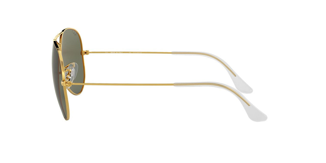 Anteojos De Sol Ray-Ban 0RB3025 Aviator Large Metal Dorado/Verde